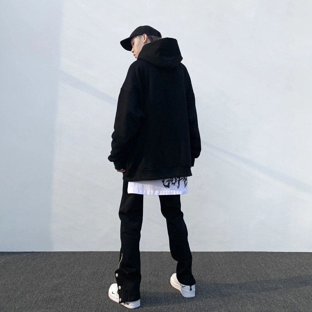 [Sẵn size 2XL] Quần Jean form rộng có zip phong cách đường phố | BigBuy360 - bigbuy360.vn