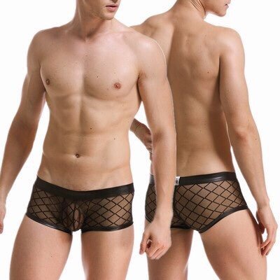 [free ship 50k + che tên đơn hàng] quần lót nam, quần lót boxer lưới caro cao cấp nhiều size (hình chụp tại shop)