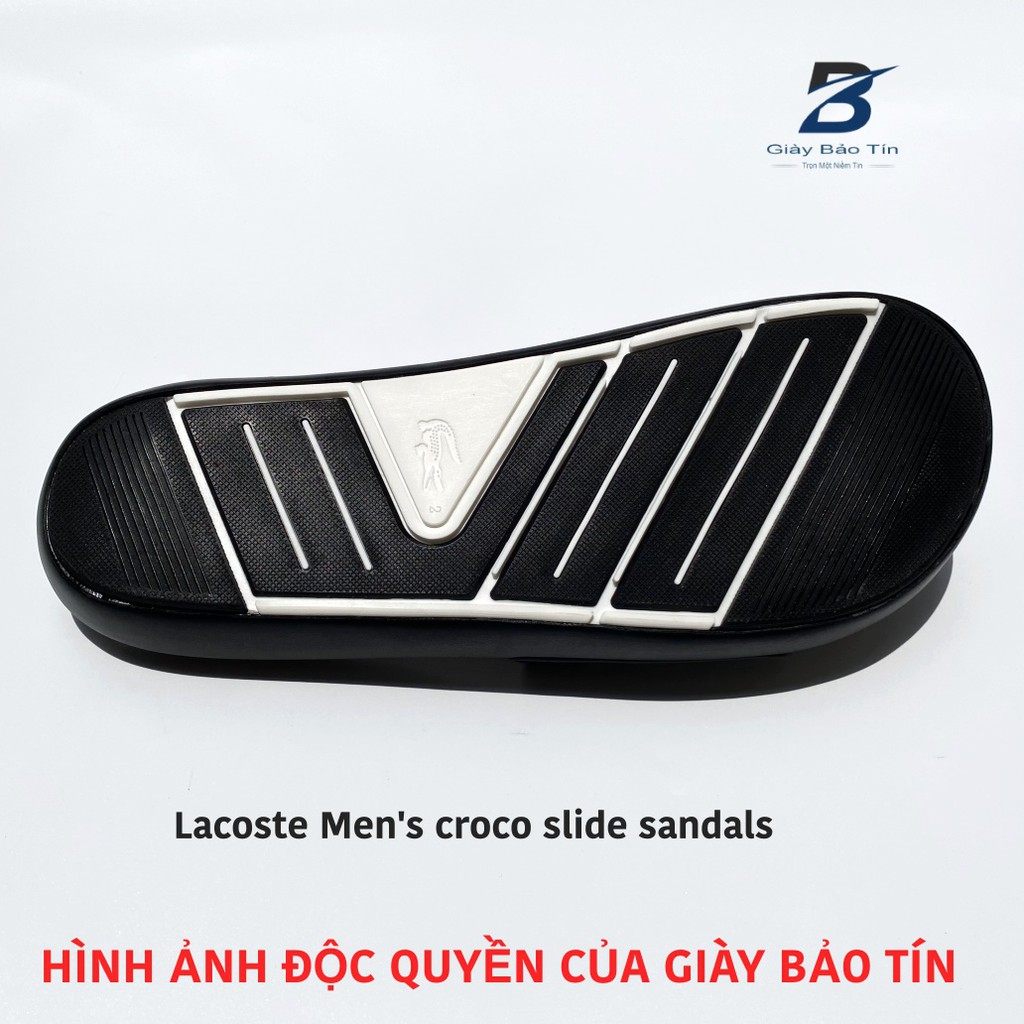 Dép nam quai ngang Lacoste, dép lê nam form thể thao, chống thấm nước, độ bền cao, thể hiện độ trẻ trung, thanh lịch.