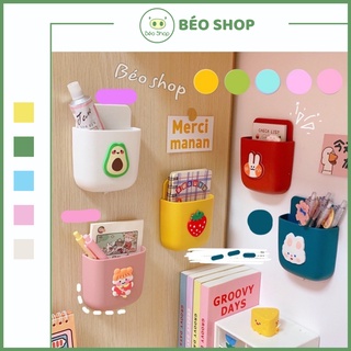 Hộp lưu trữ dán tường đa năng đựng điện thoại , mỹ phẩm , đồ dùng tiện lợi