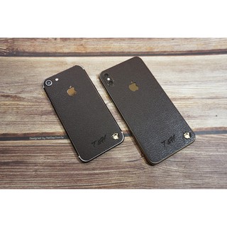 Miếng dán da skin Iphone7 - Da nâu dập vân - D9