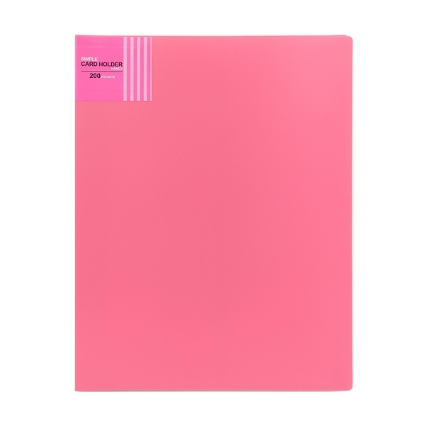 Sổ Lưu Danh Thiếp A4-200P Plus 82-V282C - Màu Hồng