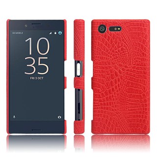 For Sony Xperia X COMPACT Case Crocodile Pattern Skin Hard Cover