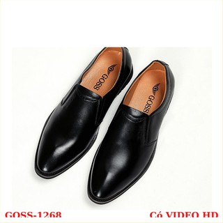 [Mã MASK2630K giảm 15% tối đa 30K đơn từ 99K] Giày Tây Không Dây Da Bò Mềm Mũi Nhọn