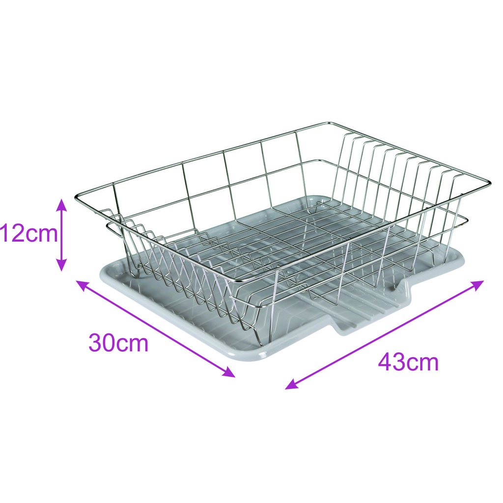 Rổ úp bát đĩa inox 304 có khay hứng nước thông minh
