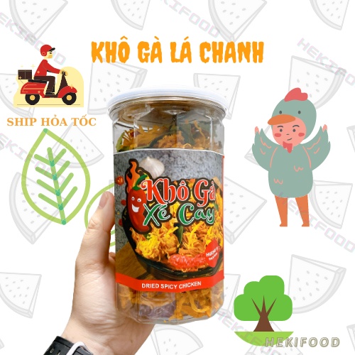 Khô gà lá chanh thơm ngon - Ăn vặt Heki