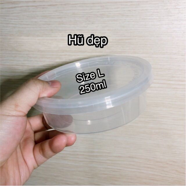 Hũ flan nhựa đựng slime - nhiều size