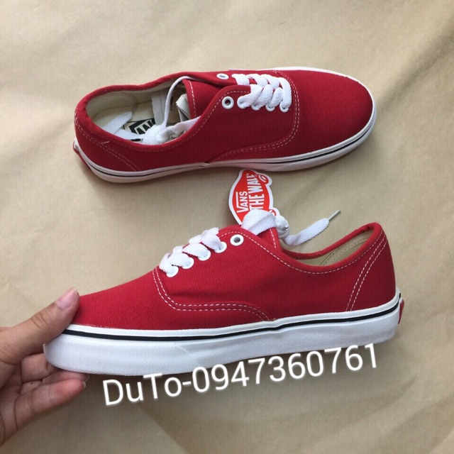 [FULLBOX] Giày Van classic đỏ size 36-&gt;43