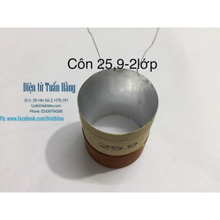 coil (côn) loa bass  25,9 2 lớp  nhôm .-Linh kiện thay thế sửa chữa loa