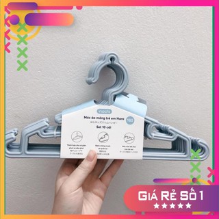 HÀNG CÓ SẴN SLL2 [Haobaby shop] Móc quần áo trẻ em Inochi 185 nhựa cao cấp Nhật - mắc quần áo cho em bé, trẻ sơ sinh