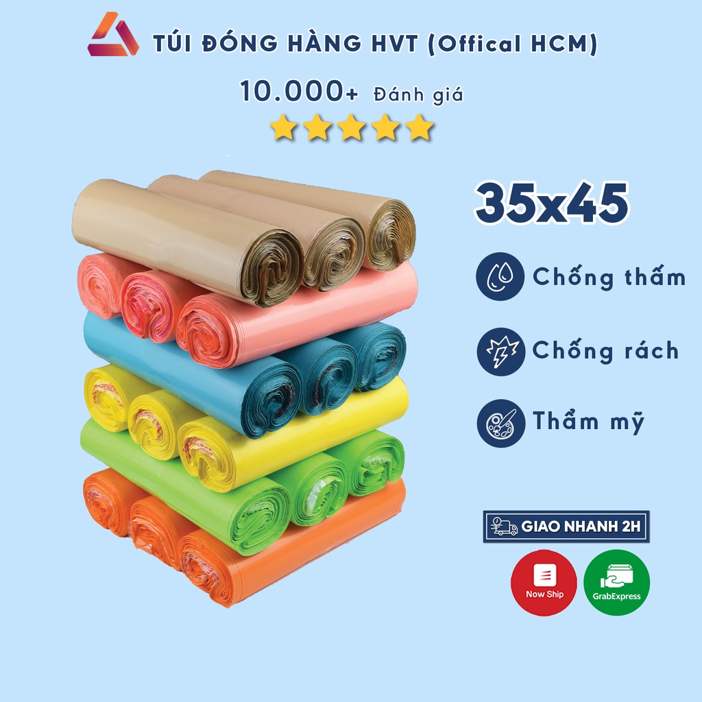 Túi gói hàng niêm phong chuyển phát nhanh NHỰA HVT size 35*45