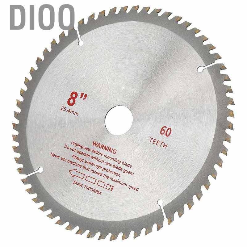 Lưỡi Cưa Bằng Hợp Kim Dio 8 Inch Có 60 Đĩa Cắt