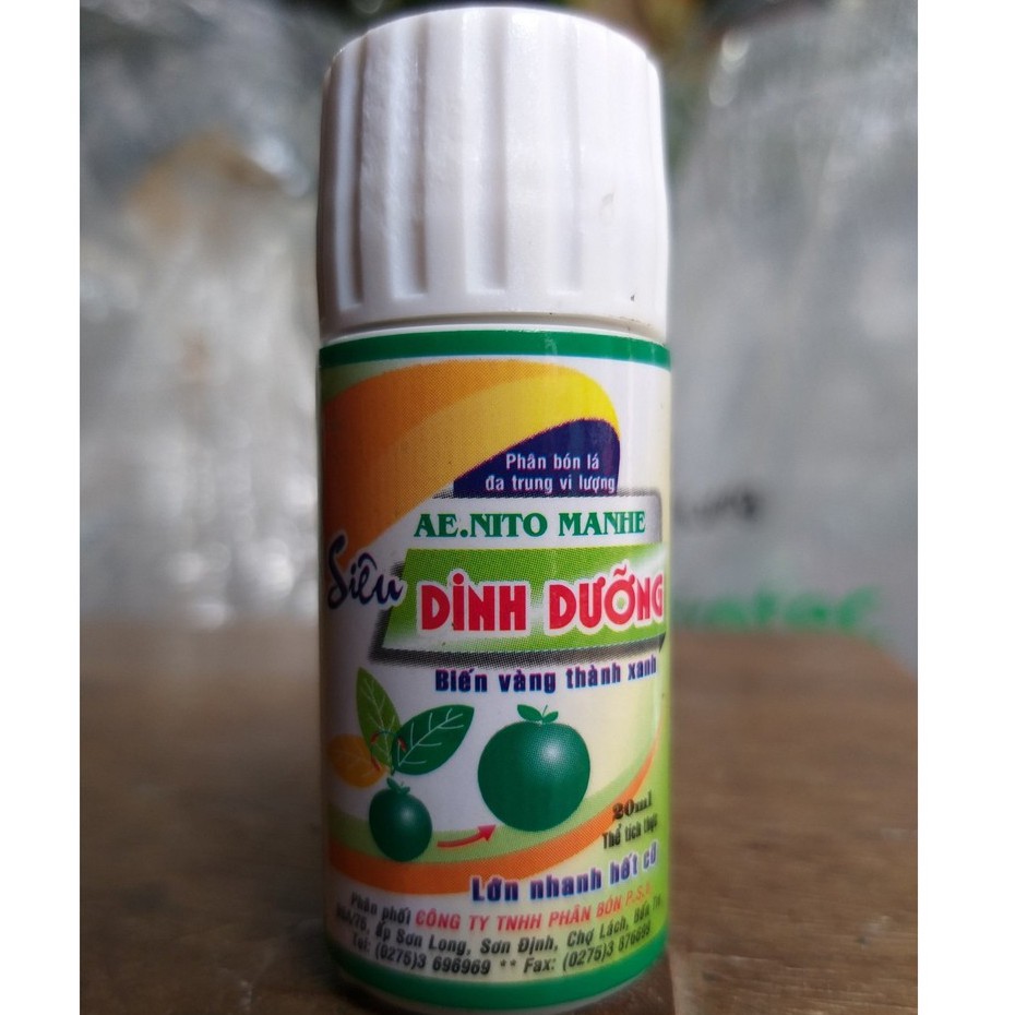 Phân Bón Lá NITO MANHÊ (20ml), Biến Vàng Thành Xanh - Dinh Dưỡng Số 1 Cho Cây Trồng