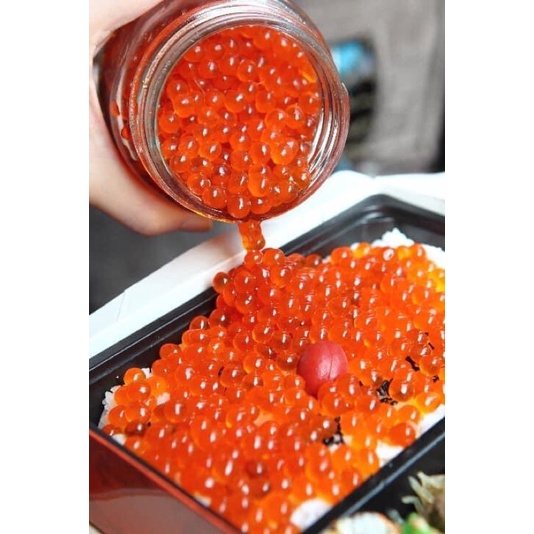 Trứng cá hồi Nga 220g (tặng kèm wasabi, nước tương ăn kèm)