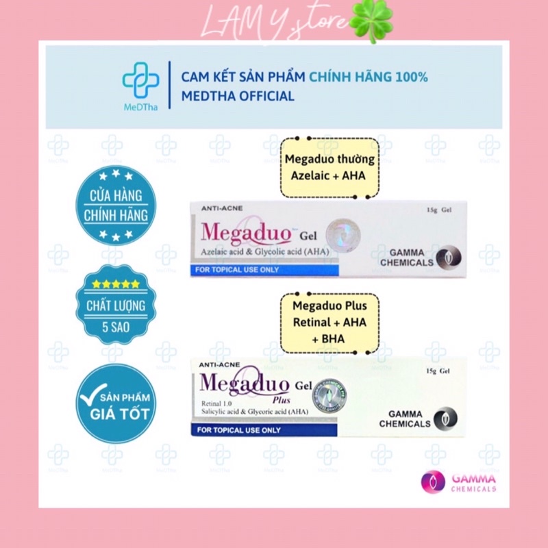 Megaduo - Gel hỗ trợ ngừa mụn, thâm, dưỡng da (Tuýp 15g)