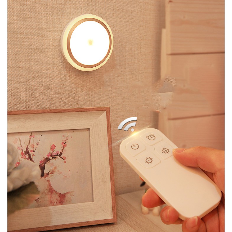 Đèn Ngủ Không Dây Điều Khiển Từ Xa dán tường, trần nhà, ngoài cổng - Đèn led điều kiển