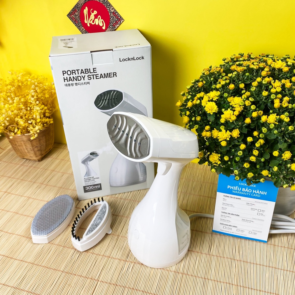 Bàn Ủi Hơi Nước Cầm Tay LocknLock Portable Handy Steamer ENI222WHT