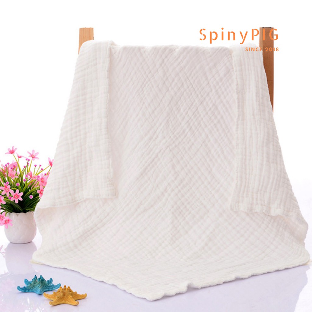 Khăn xô tắm cho bé 6 lớp 110x110cm 100% cotton đa năng siêu mềm & siêu thấm 5 màu