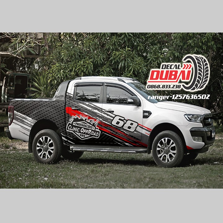 Tem dán sườn xe ford ranger