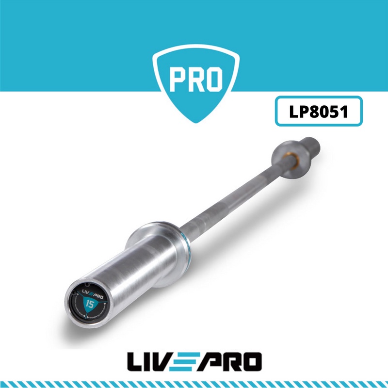 Thanh đòn tạ chuẩn quốc tế thi đấu cho nữ 15KG Livepro Chính Hãng WOMEN‘S COMPETITION WEIGHTLIFTING BAR