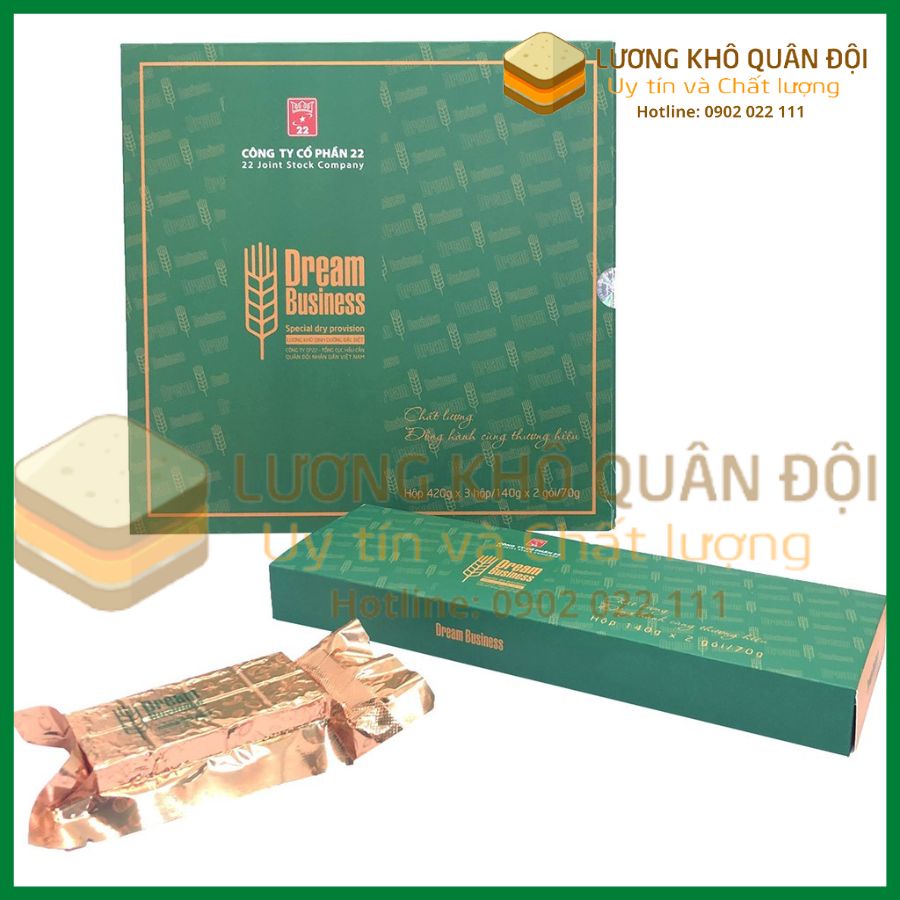 Lương Khô Quân Đội Cao Cấp, Lương Khô Dream Business các loại hạt