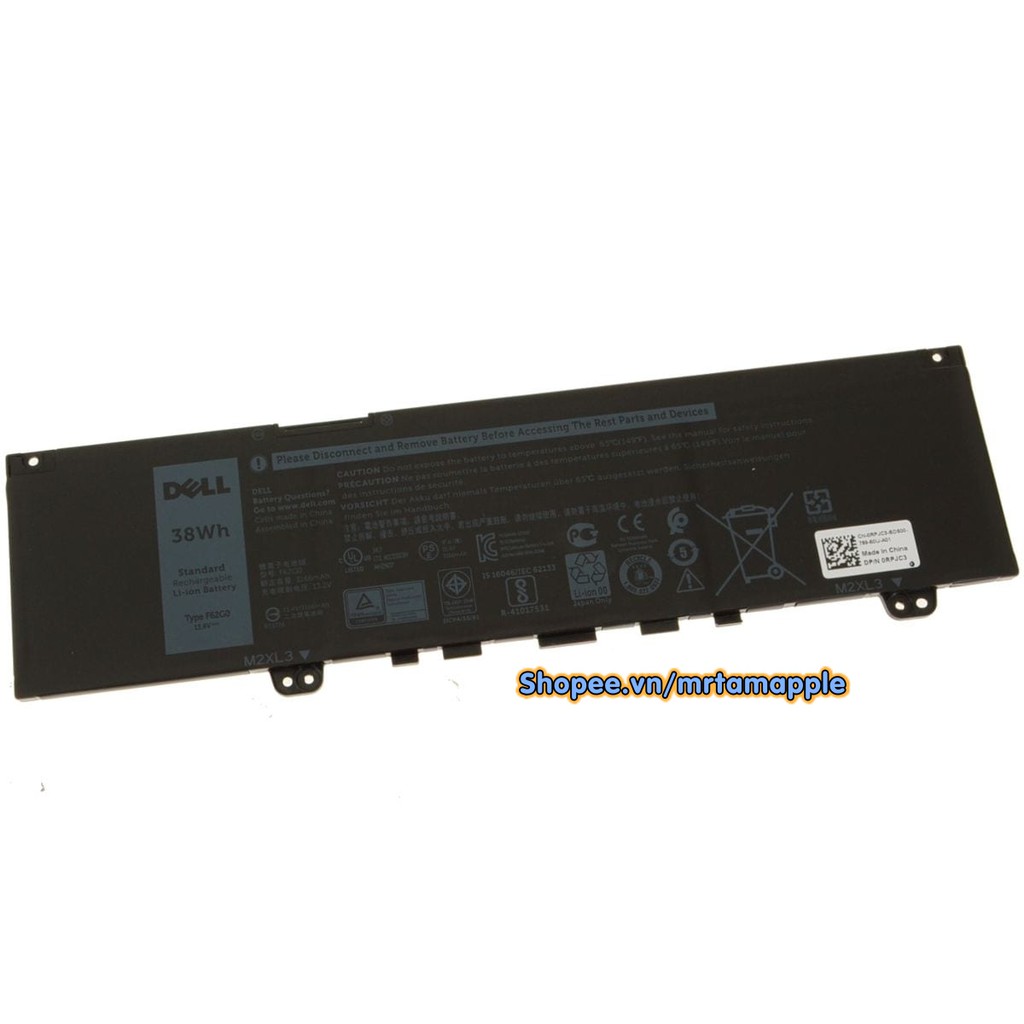 (BATTERY) PIN LAPTOP DELL INSPIRON 7370 38Wh (ZIN) - Inspiron 13 7370 7373 7386 5370, Vostro 5370, RPJC3 0RPJC3 F62G0