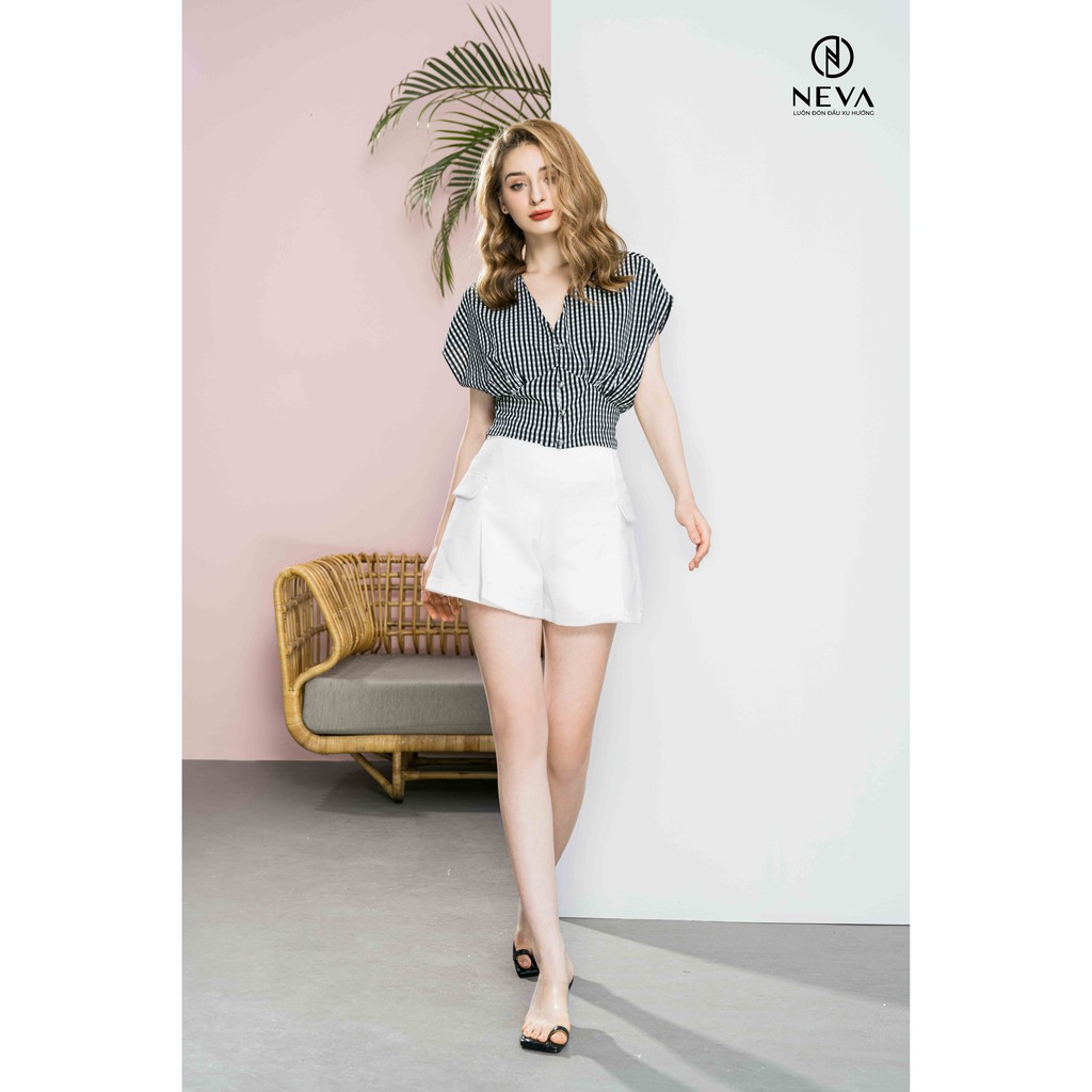 Quần Short Nữ NEVA Basic Trắng B200075