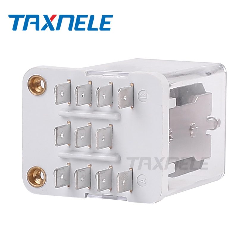 Rơ Le Điện Từ JQX-38F 3Z 40A 11pin DC12V DC24V AC110V AC220V Kèm Đế