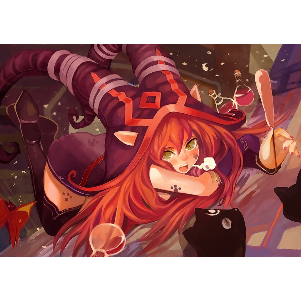 Poster A3, A4, A5 dán tường League of Legends, decal trang trí có keo LULU - Mẫu 1, nhận in theo yêu cầu