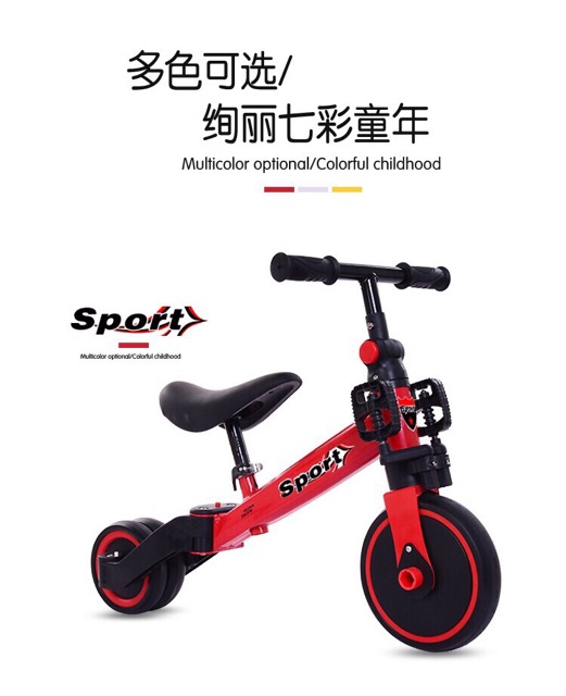 (FREE SHIP) XE ĐẠP SPORT CHUẨN KIÊM XE CHÒI CHÂN 3 TRONG 1