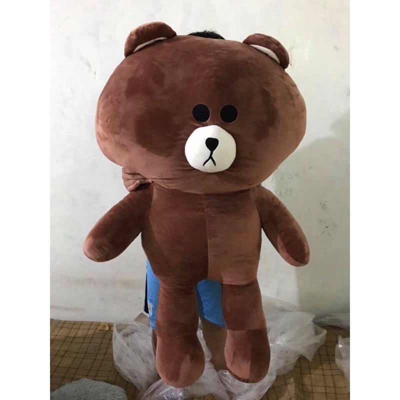 Gấu Bông Brown, Thú Bông Gấu Brown Dễ Thương Mềm Mịn Khổ Vải 1m2