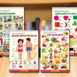 Bộ tranh treo tường cho bé 14 chủ đề - hình ảnh đẹp