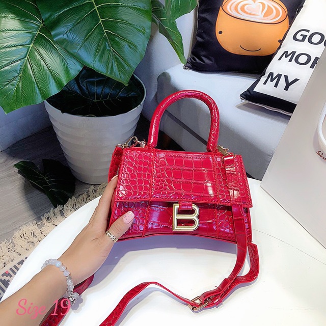 Túi xách nữ balen chữ B da cá sấu giá rẻ HT46 | BigBuy360 - bigbuy360.vn