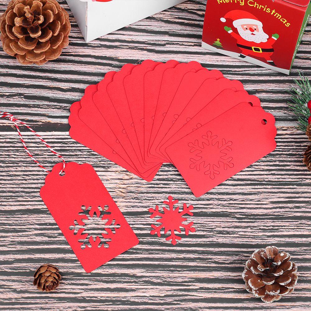 SUENIN 50 Thẻ Giấy Kraft Trang Trí Cây Thông Giáng Sinh
