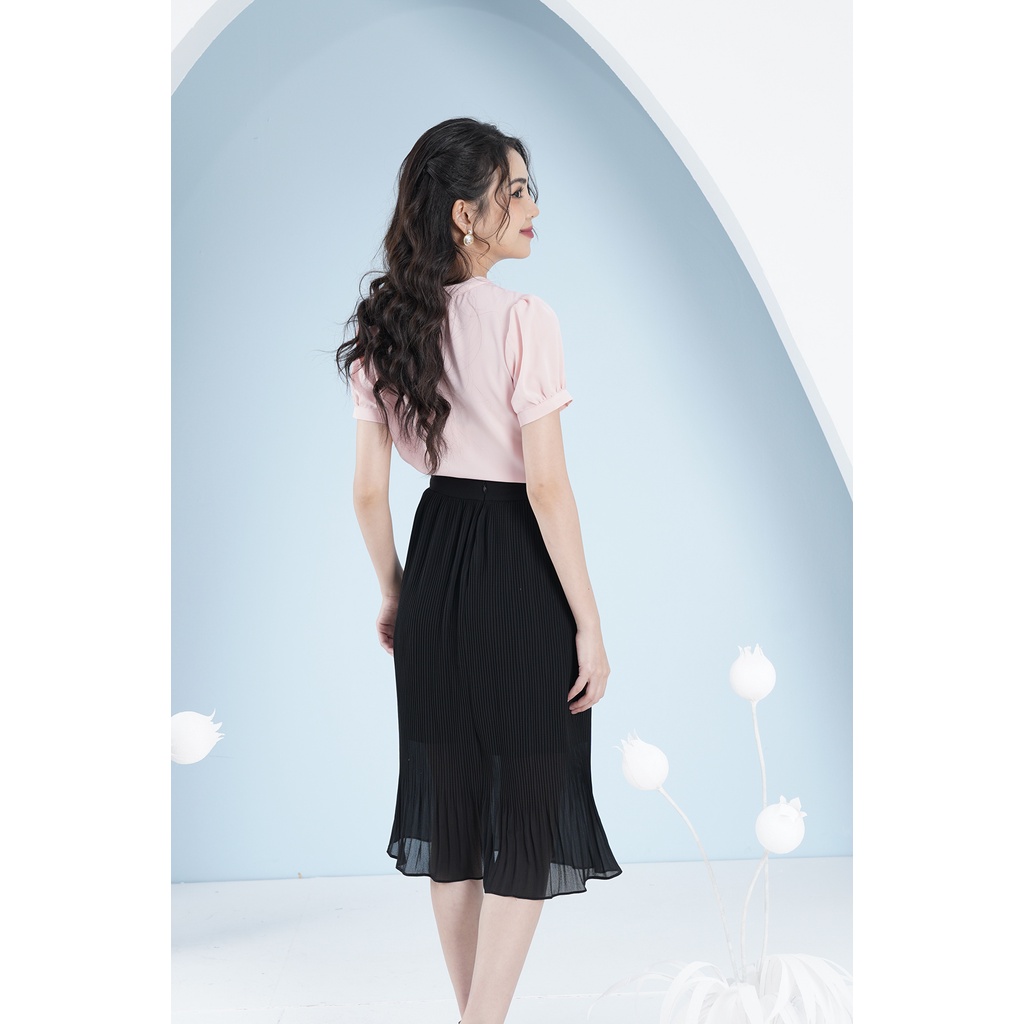 Chân Váy Xếp Ly Cao Cấp Luperi LFCV5117 Loại Ly Nhỏ Chất Liệu Chiffon 2 Lớp Mềm Mại