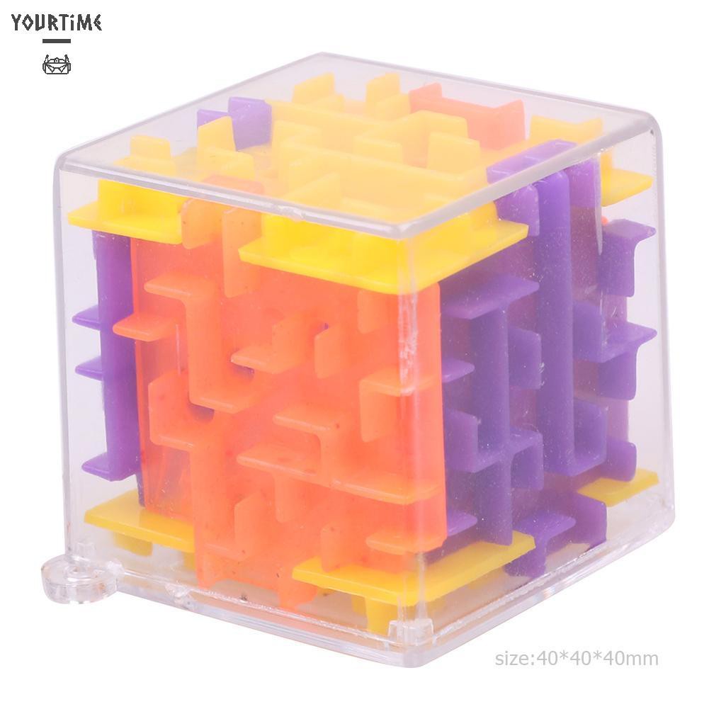 Đồ chơi 3D Maze Magic Cube Toy Labyrinth Rolling Puzzle Game Kid Educational Toys