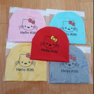 Mũ cotton mèo kitty cho bé, mũ cotton cho bé gái, mũ bé gái