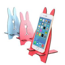 [SALE] Giá đỡ điện thoại, ipad hình thỏ bằng gỗ