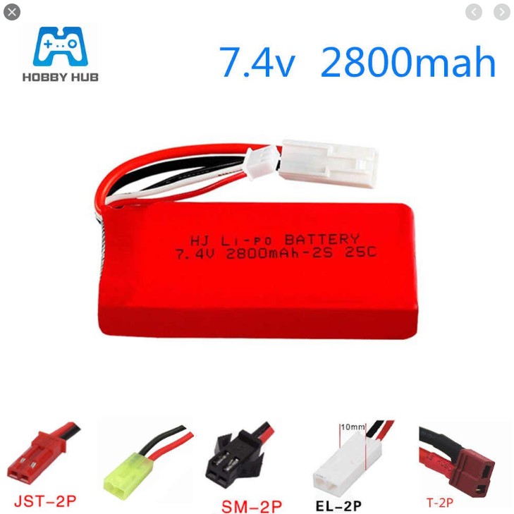 Pin sạc máy bay flycam 7.4v 2800mah xả 25c có mạch bảo vệ pin