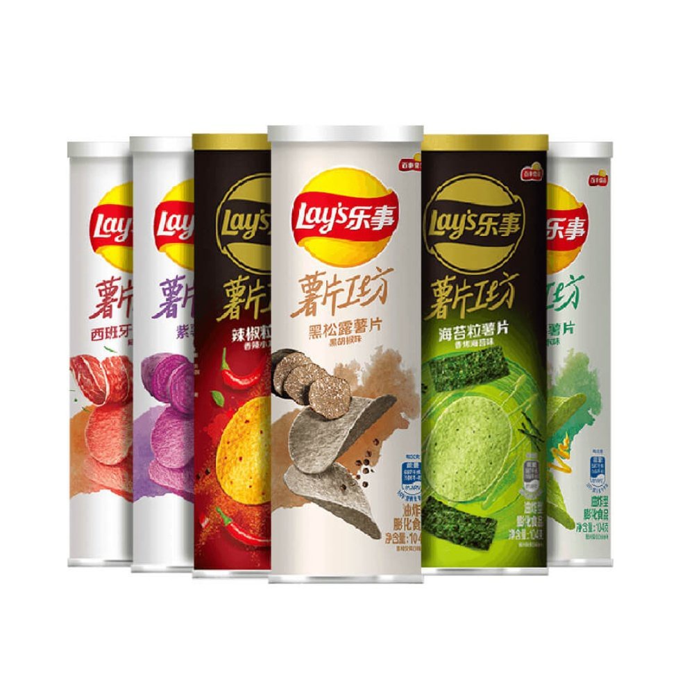 Snack khoai tây lon Lays - hương vị mới lạ nhất