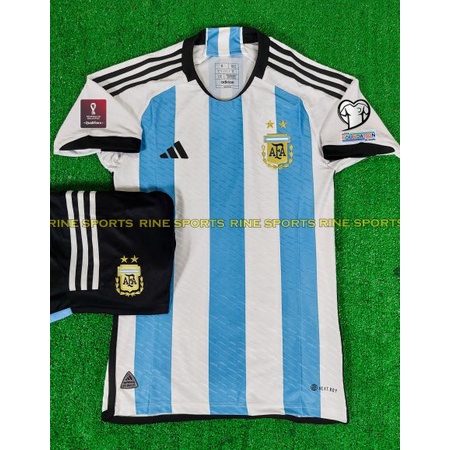 Bộ Áo bóng đá Arg trắng Super Body fix Thailand 2022 Giống thi đấu 100%