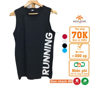 Áo ba lỗ nam tanktop running hàng cao cấp - Freeship
