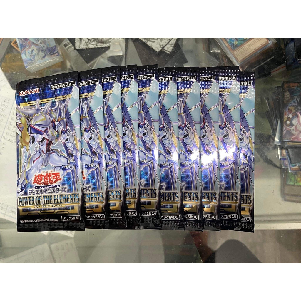Combo 10 Túi Thẻ Bài Power of the Elements POTE OCG - 5 Lá Bài Mỗi Túi