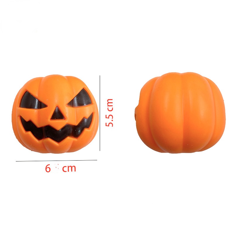 Đồ Chơi Bóp Mềm Hình Ma Bí Ngô Màu Sắc Ngẫu Nhiên Dùng Để Trang Trí Halloween