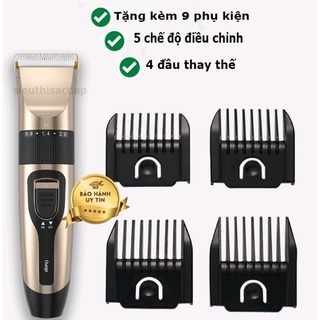 Tông đơ cắt tóc -đầu sạc usb - đi kèm 9 món