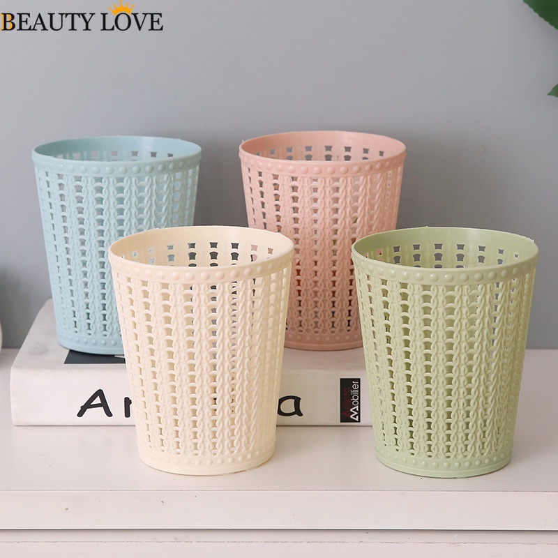 Thùng Đựng Rác Mini Bằng Nhựa Để Bàn Trang Trí Phòng Khách / Xe Hơi