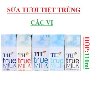Sữa Tươi Tiệt Trùng TH True Milk 110ML (48 hộp/ thùng)