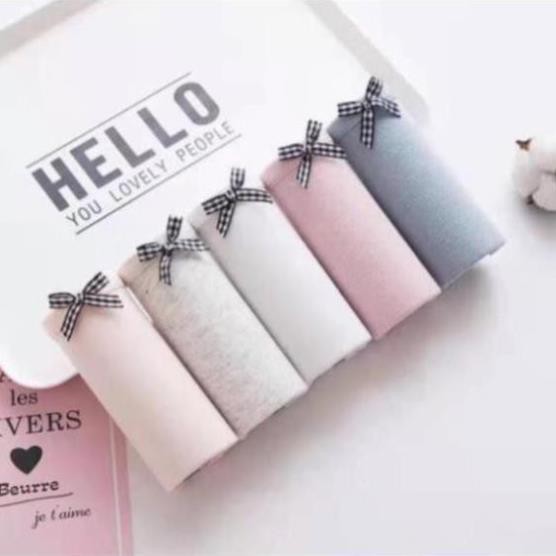 Quần Lót Cotton  Phối Nơ Mền Mại Mới 012-..