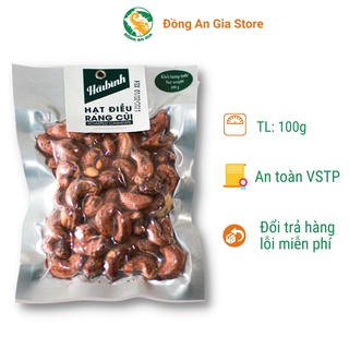 Hạt điều rang củi Hải Bình 100g - Hạt điều rang muối loại 1 GIÒN, BÙI, NGỌT TỰ NHIÊN, đồ ăn vặt ngon, bổ dưỡng, giá rẻ