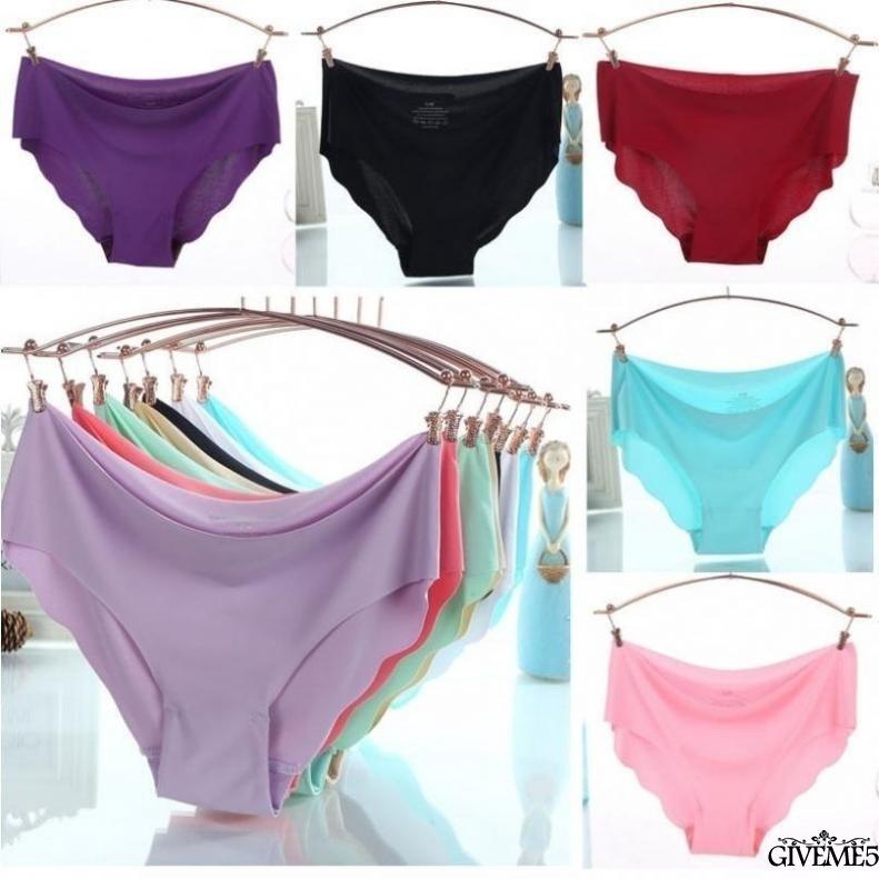 Quần lót màu trơn quyến rũ không đường may cho nữ